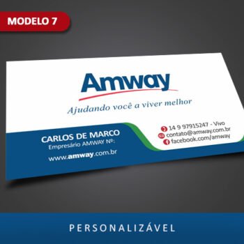 Cartões AMWAY 007